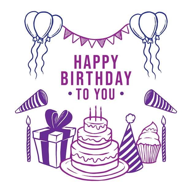 Premium Vector | Birthday background