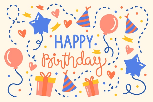 Vector birthday background