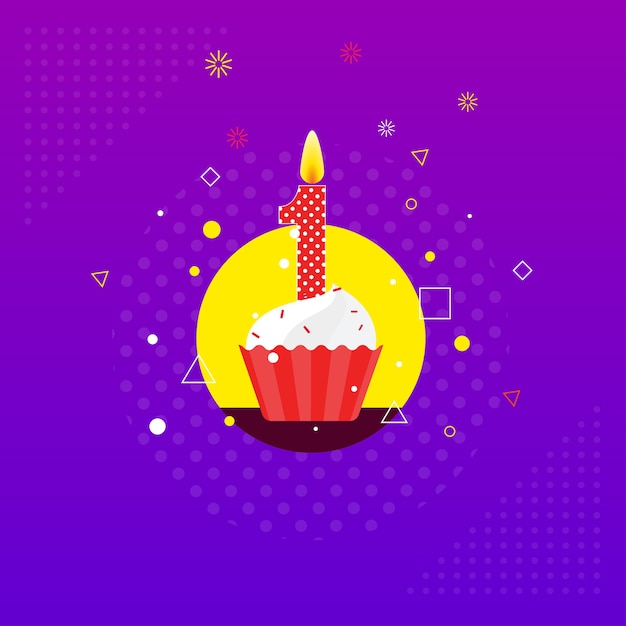 Vector birthday background