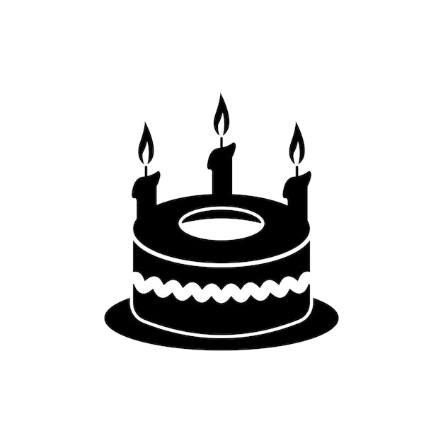 Birthday bread icon symbolillustration design template