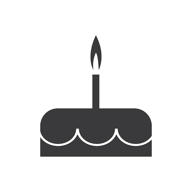 Birthday cake icon vector design template