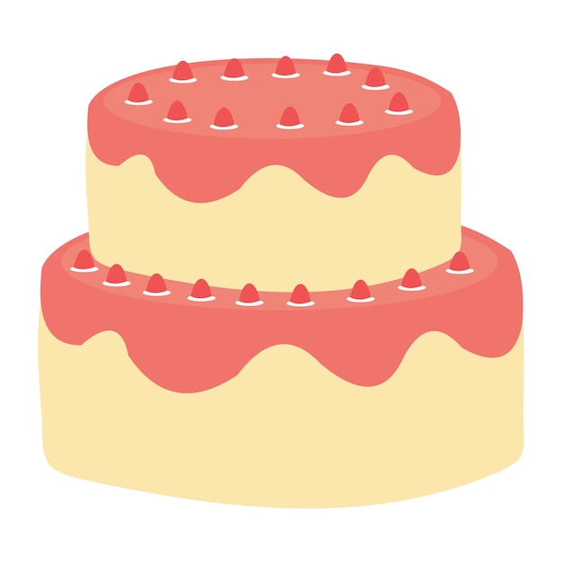 Birthday cake illustration