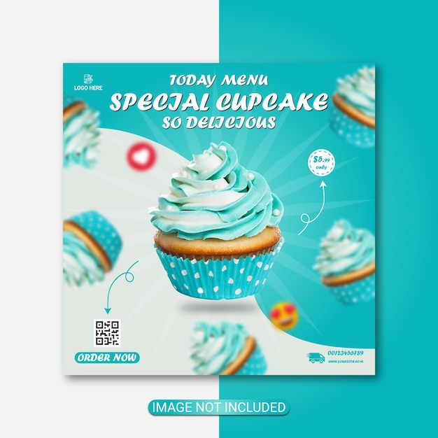 Birthday Cake Template Design Premium Vector