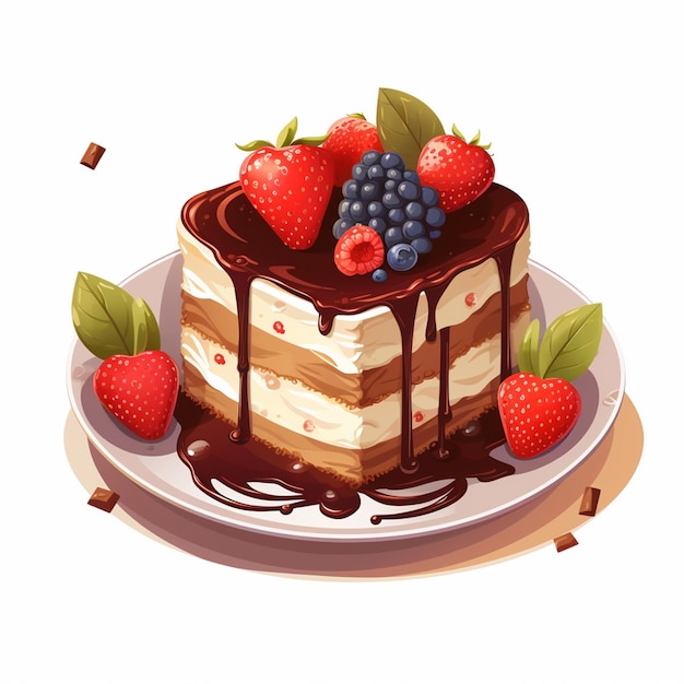 birthday cake vector illustration party celebration happy decoration anniversary sweet eve