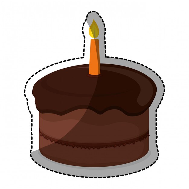 Birthday cake with candles icon image