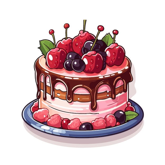 ろうそくの誕生日ケーキ