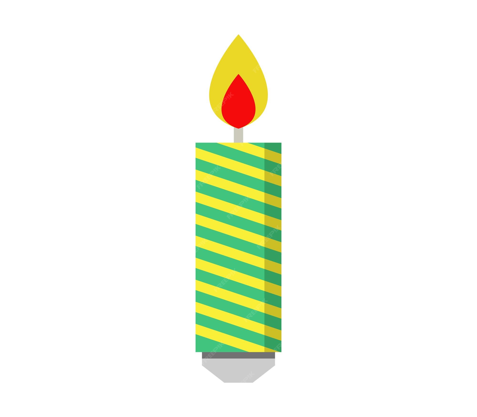 Premium Vector Birthday candle