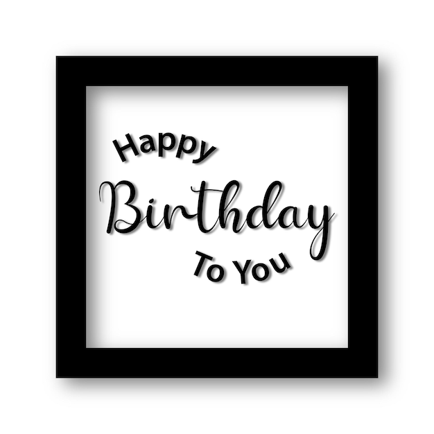 Vector birthday card design social media post template