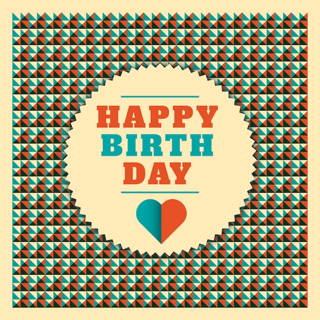 Vector birthday card design