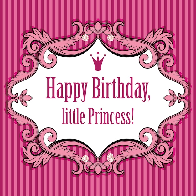 Birthday card for little princess