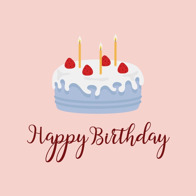 birthday card vector