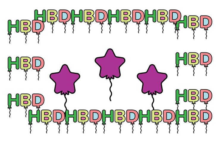Vector birthday celebration pattren background icons