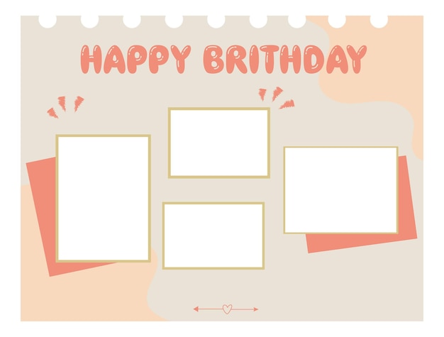 Birthday collage frame pack