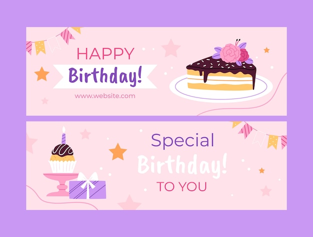 Vector birthday design template