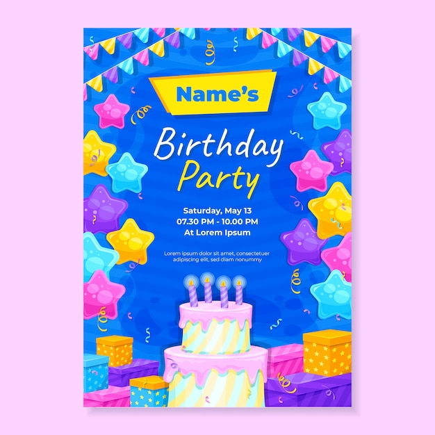 Birthday design template