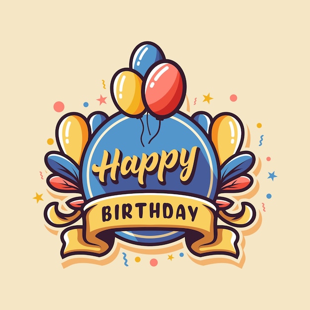 Vector birthday design