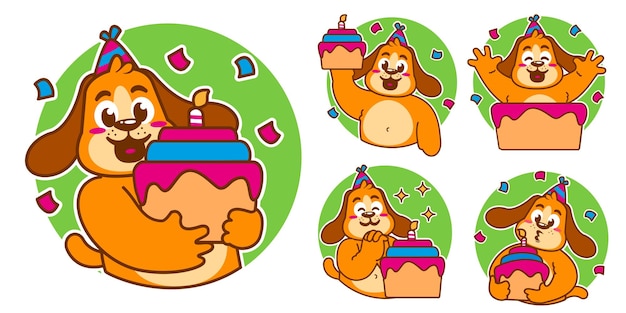 Birthday Dog Sticker