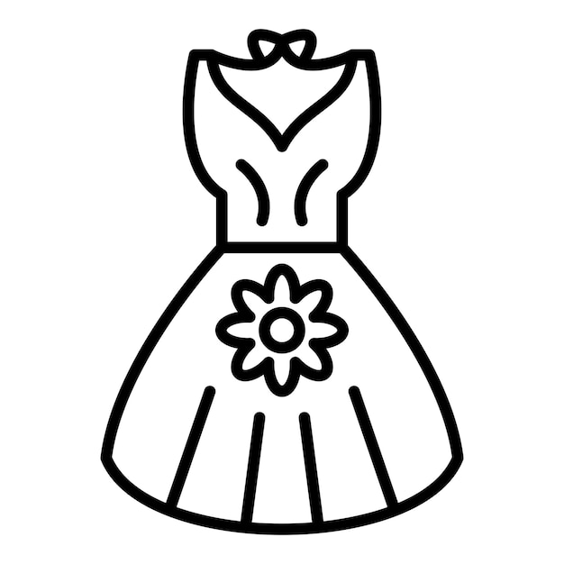 Birthday Dress Icon Style