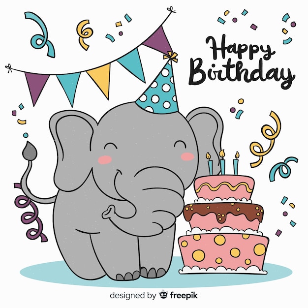 Birthday elephant