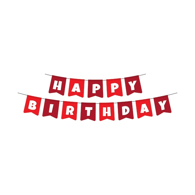 Birthday Event Party Bunting Flag Decoration