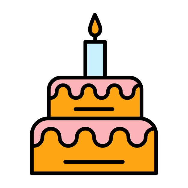 Birthday Flat Illustration