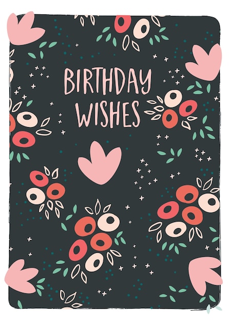 Birthday Floral Card