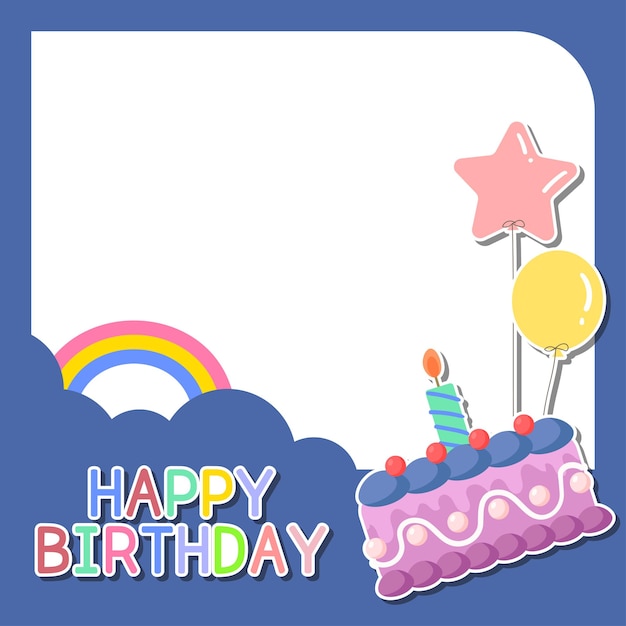 Birthday frame design