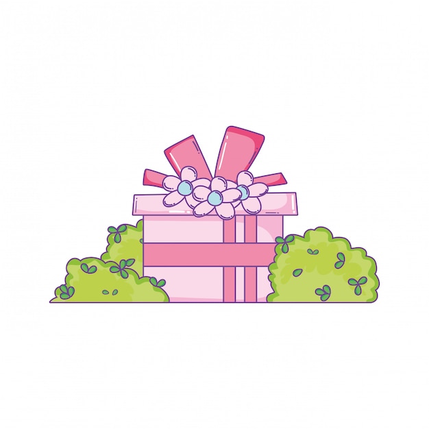 생일 Giftbox 만화