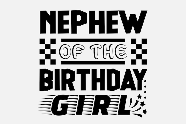 birthday girl svg design