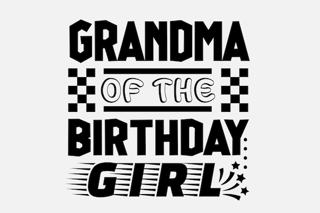 birthday girl svg design