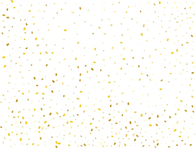 Vector birthday golden rectangles confetti background vector illustration