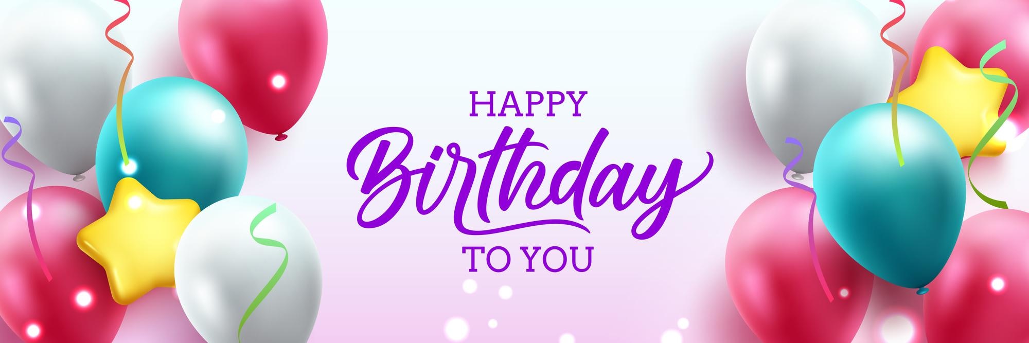 Premium Vector | Birthday greeting vector background design. happy ...