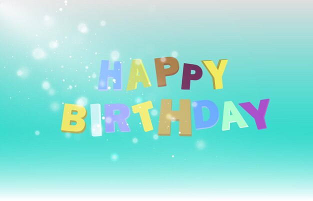 풍선 인사말 카드 벡터와 생일 인사말