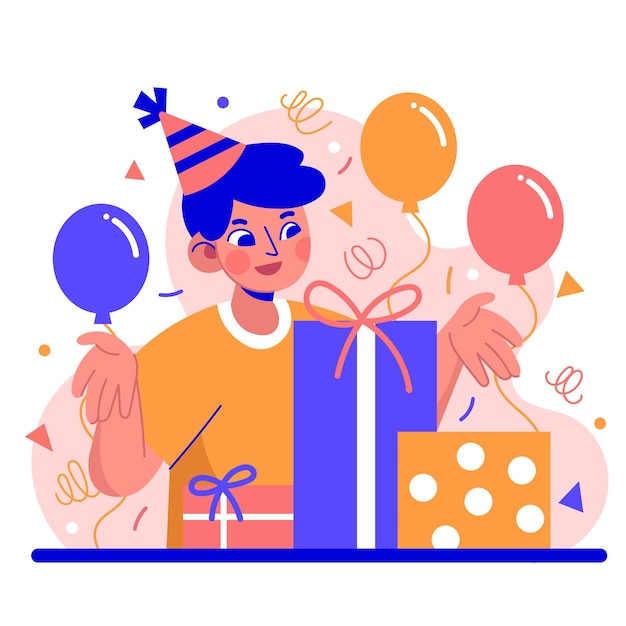 誕生日のイラスト