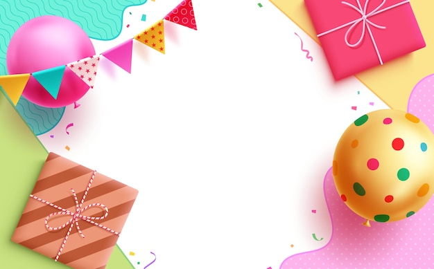 생일 초대 카드 터 템플릿 디자인 생일 축하  빈 공간