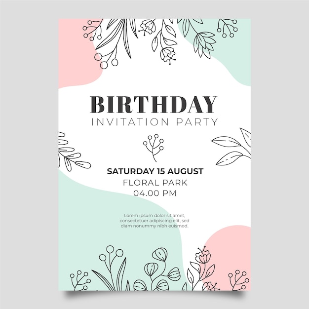 Birthday invitation