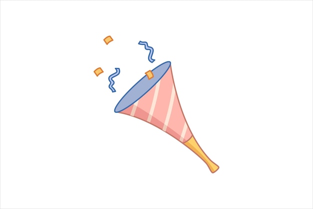 생일 파티 플래트 스티커 디자인