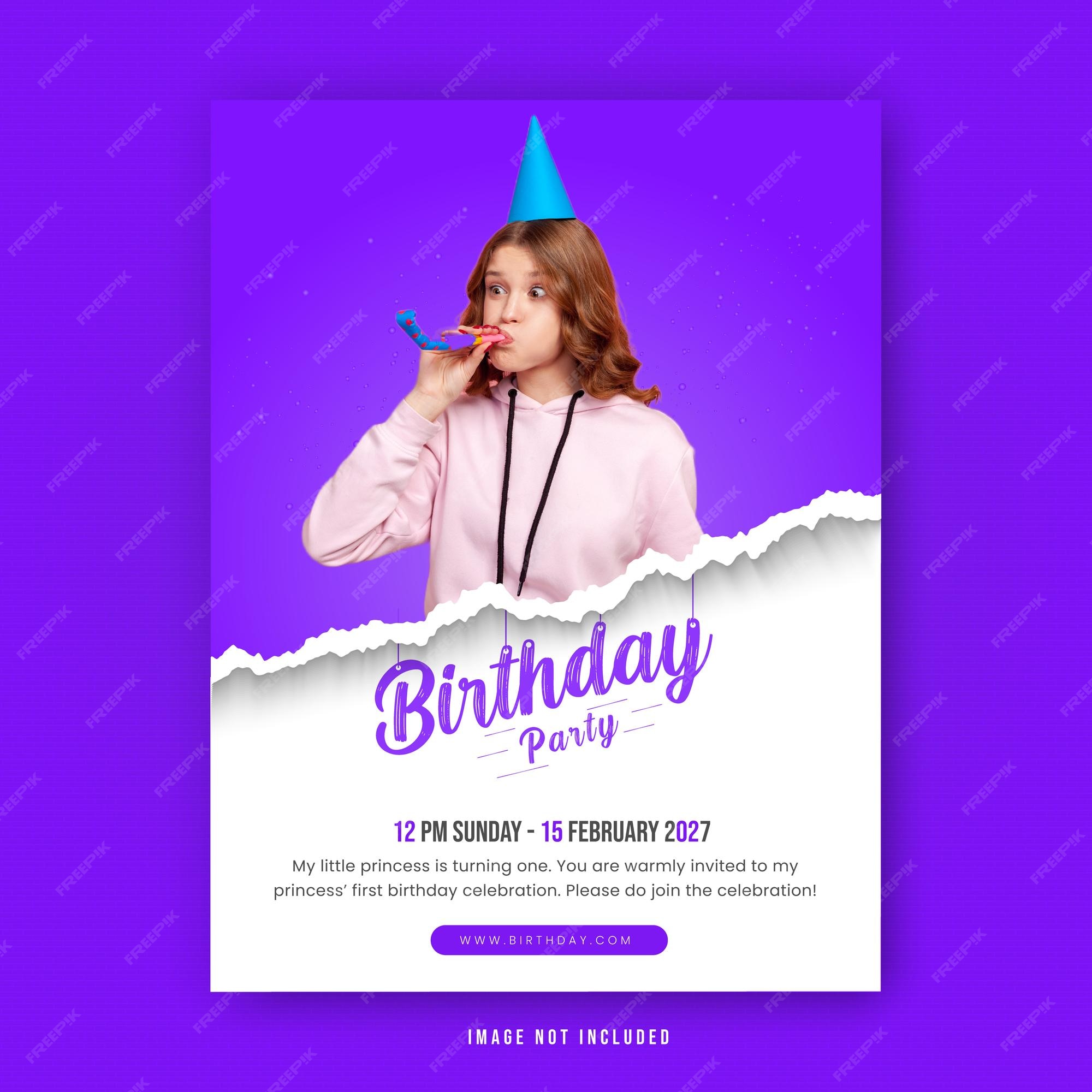 premium-vector-birthday-party-invitation-template