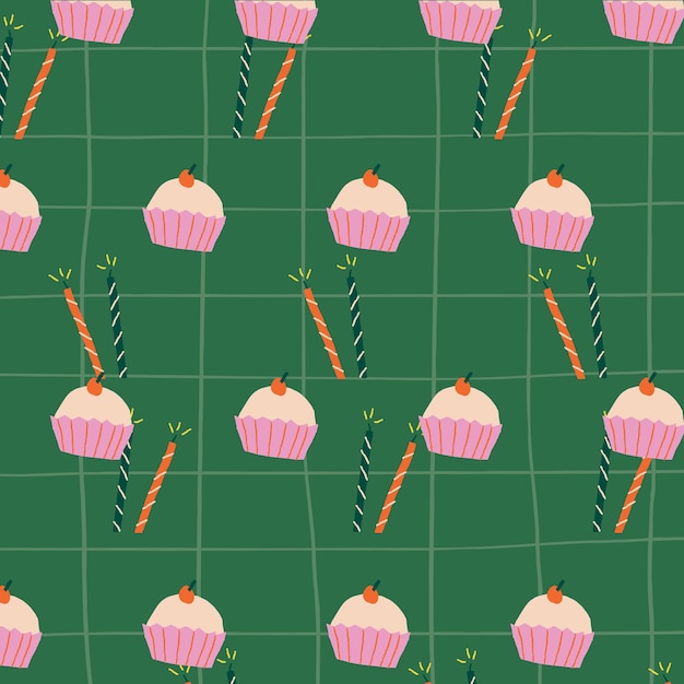 Vector birthday pattern