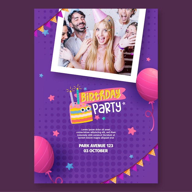 Birthday poster concept