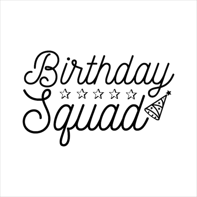 Vector birthday princess svg birthday queen svg birthday squad svg shirt birthday king