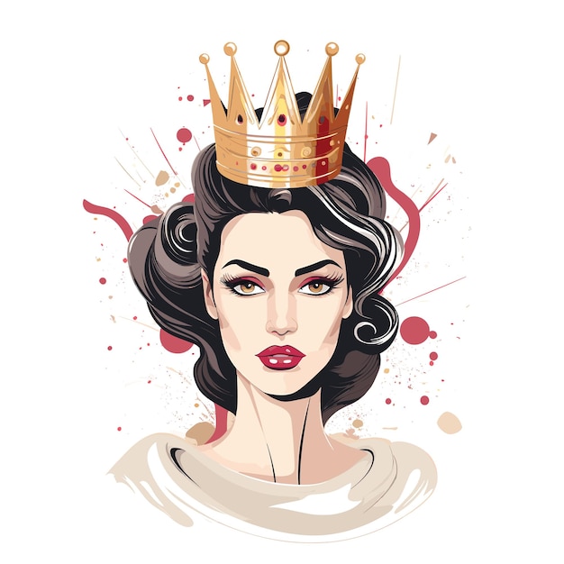 Birthday queen vector illustration