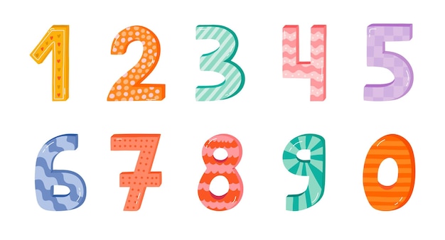 Vector birthday set 2