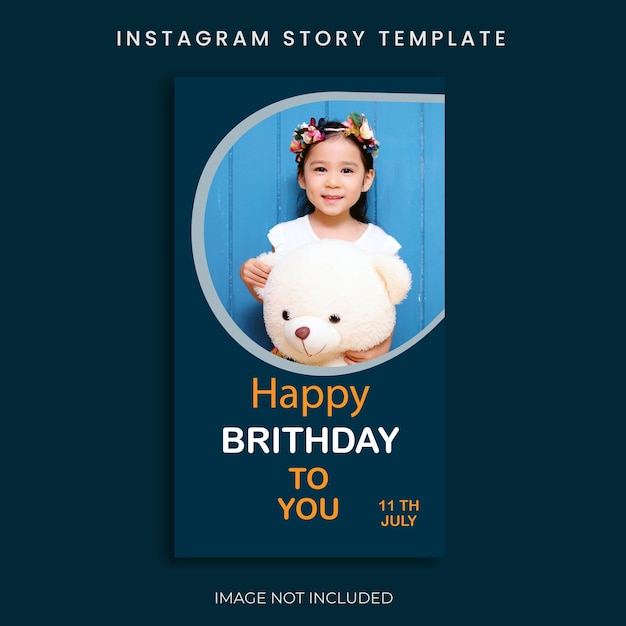 birthday story unique social media template Facebook story