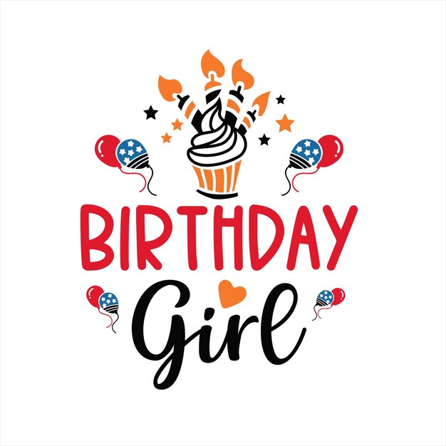 Vector birthday svg design