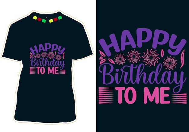 Birthday t-shirt design vector