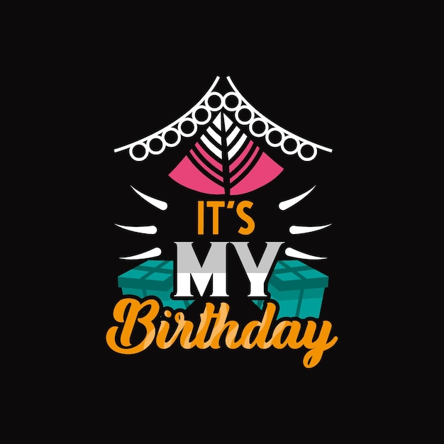 Vector birthday t-shirt design