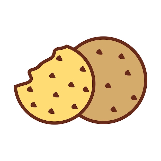 Biscuit Bliss Icon Collection voor uw zoete verlangens vector sjabloon plat