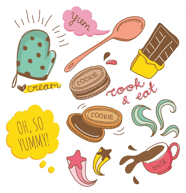 Doodle di biscotti e cioccolato