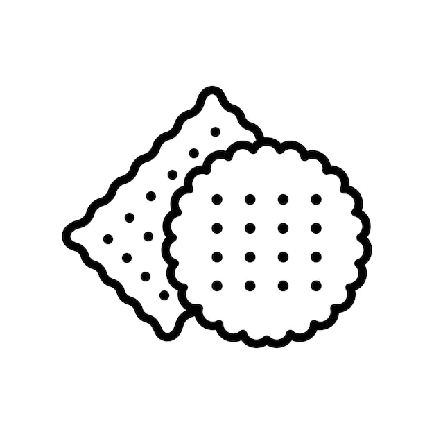 Biscuit icon vector design template in white background